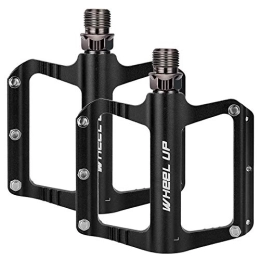 SANON Mountain Bike Pedal SANON 1 Pair Bike Pedal Nonslip Aluminum Alloy Mountain Bike Pedal Sealed Bearing Pedals Replacement Black Cycling Accessories