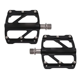 SANON Spares SANON 1Pair Mountain Road Bike Flat Platform Pedals Bicycle Aluminum Ultra Light with 3 Bearings for Replacement