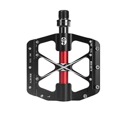 SASKATE Mountain Bike Pedal SASKATE Mountain Bike Pedals, 2021 New Sealed Bearing Aluminium Alloy Bicycle Pedals Ultra Strong Colourful, Antiskid 3 Bearing Anodizing Cycling Pedals Flat