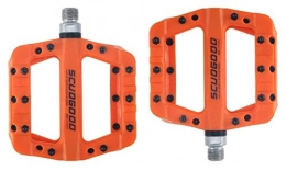 SCUDGOOD Mountain Bike Pedal SCUDGOOD High Strength Bicycle Pedal Mountain Bike Bearing Pedals (Orange)