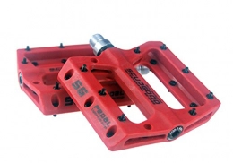 SCUDGOOD Spares SCUDGOOD Mountain Bike Pedals Light Weight Road Riding Bicycle Pedals for AM / FR / DH / DJ / BMX, 1 Pair (Red)