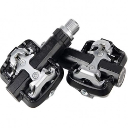 S&D Mountain Bike Pedal SD Bicycle Ultra Light Flat Pedal, Wide And Comfortable Palin Bearing 9 / 16 Inch Thread CNC Aluminum Alloy Mountain Bike Pedal, for Road Bike BMX, Black
