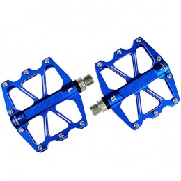 S&D Mountain Bike Pedal SD Mountain Bike Anti-Skid Pedal, Ultra-Light And Durable CNC Aluminum Mountain Bike Pedal with 4 Sealed Bearings 9 / 16-Inch Threaded, BMX Pedal (1 Pair), Blue