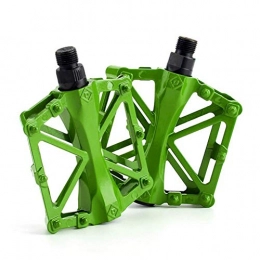 Sddlng Mountain Bike Pedal Sddlng Bicycle pedal - MTB / BMX mountain bike bearing Palin Aluminum alloy anti-skid road Bicycle accessories, Green