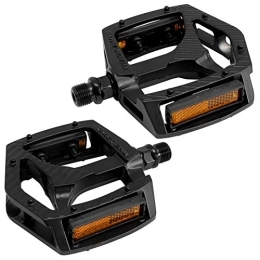 SEISSO Mountain Bike Pedals, Pair Lightweight Aluminun Alloy Road Bikes Pedal, 9/16 Inch Sealed Bearing MTB Pedal, Universal Platform Flat Pedals, Secure Pedal for BMX Bikes Cycling Travelling