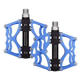 Selighting Spares Selighting Bike Pedals 9 / 16 Inch Mountain Bicycle Pedals Aluminium Alloy Flat Cycling Pedals with Sealed Bearings, Set of 2 (Blue)