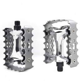 Set Sail Spares Set Sail Bicycle Pedals Bike Pedals Aluminum Alloy 9 / 16" Inch Pedals for Bikes Mountain Bikes Road Bicycles Platform Pedals (Siver)