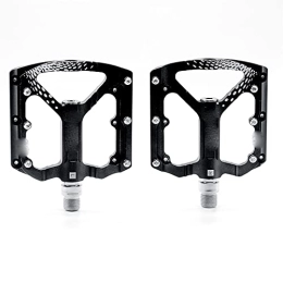 SFSHP Spares SFSHP Mountain Bike Pedals, Aluminum Alloy Parts for Road Bikes, Cycling Accessories Feet Kick, Black