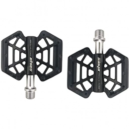 SFZGKTE Spares SFZGKTE Bicycle Platform Pedals, Mountain Bike Closed Aluminum Alloy Pedals with 9 / 16"Axle Thread Axle for Mountain Road MTB BMX