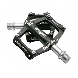 SFZGKTE Spares SFZGKTE MTB bicycle 3 bearing aluminum alloy pedal mountain bike Palin pedal lightweight road bike pedal (Black)