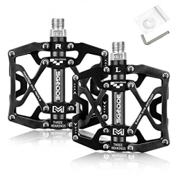 SGODDE Spares SGODDE Mountain Bike Pedals, MTB Pedals, Road Bike Pedals Aluminum Alloy Spindle 9 / 16 Inch with Sealed Bearing Anti-skid and Stable Mountain Bike Flat Pedals for Mountain Bike BMX and Folding Bike