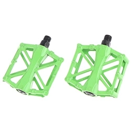 SGYANZLG Mountain Bike Pedal SGYANZLG Mountain Bike Pedal MTB Pedals Bicycle Flat Aluminum Alloy Pedal Nylon Multi-Colors MTB Cycling Sport Ultralight Accessories (Color : GN)