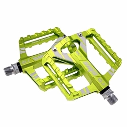 SHANMASHI Spares shanmashi 0.1 Green Bicycle Mountain MTB Bike Pedals Road BMX Platform Stationary Pedal Ultra-Light with Cleats Aluminum Alloy Bearing Adult 9 / 16