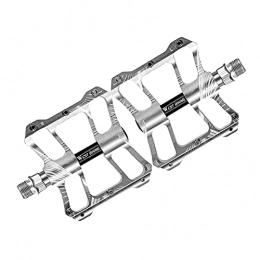 Sharplace Spares Sharplace Flat Bike Pedals MTB Road 9 / 16 inch 3 Sealed Bearings Bicycle Pedals Universal Mountain Bike Pedals Wide Platform Replacement Components Parts - silver