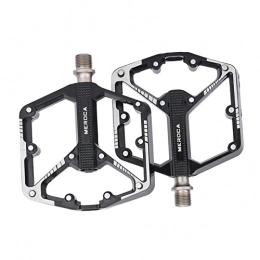 Sharplace Spares Sharplace Mountain Bike Pedals, Aluminum Alloy Bicycle Platform Flat Pedals, 9 / 16" Cycling Sealed Bearing Pedals, for MTB Road Bike - Black