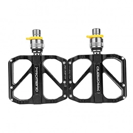 Sharplace Spares Sharplace Mountain Bike Pedals Blakc MTB Pedals Bicycle Flat Pedals Aluminum 9 / 16" Lightweight for Road Mountain BMX MTB Bike Spare Parts - 3 Bearing QR