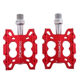 Sharplace Spares Sharplace Universal Mountain Bike Pedals Platform Pedals Universal Pedal Bike Parts - Red, as described