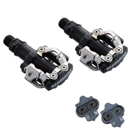 SHIMANO Mountain Bike Pedal Shimano M520 SPD Clipless Bike Pedals with Cleats - Black