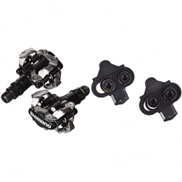 SHIMANO Spares SHIMANO PDM520 Clipless SPD Bicycle Cycling Pedals BLACK With Cleats & SM-SH51 Mountain Bike SPD Pedal Cleats Set