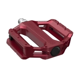 SHIMANO Mountain Bike Pedal SHIMANO Pedals PD-EF202 MTB flat pedals, red, 9 / 16 inches, EPDEF202R