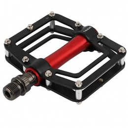 Shipenophy Mountain Bike Pedal Shipenophy Mountain Bike Pedals, Lightweight Bicycle Platform Pedals for Bicycle Pedals(black+red)