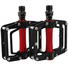 Shoplice Bike Pedals 1 Pair Mountain Bike Pedals Aluminum Alloy Bicycle Cycling Replacement Parts(black)