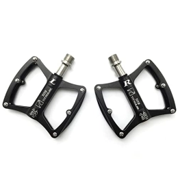 SHUAIGUO Titanium Alloy Bike Pedals Ultra Light Mountain Bicycle Pedals Non-Slip Cycling Pedals Bicycle Flat Alloy Pedals