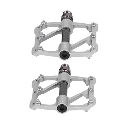 SHYEKYO Mountain Bike Pedal SHYEKYO Bicycle Flat Pedals, Smoothly Non‑slip Wear‑resistant Mountain Bike Pedals for Road Mountain BMX MTB Bike(Titanium)