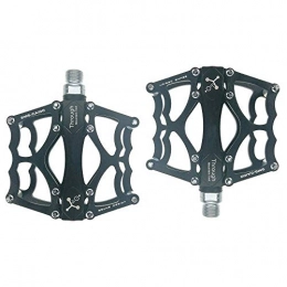 SICOFD Spares SICOFD Bicycle Pedals Road Mountain MTB 9 / 16 Inch Axle CNC Aluminum with Sealed Bearing Non-Slip, BMX Ultralight Bicycle Pedals Axle Diameter 9 / 16 Inch for All Bike Types, Black