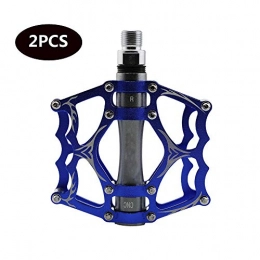 SICOFD Spares SICOFD Bicycle Pedals with 9 / 16 Inch Axle CNC 6061 Aluminum with Chrome Molybdenum Steel Sealed Bearings Non-Slip, Mountain Bikes Pedals for Mountain Bike Road Bike City Bike, Blue