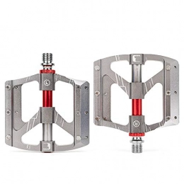 SICOFD Spares SICOFD MTB Pedals Bicycle Pedals Mountain Bike, CNC 6061 Aluminum, Axle Diameter 9 / 16 Inch with 3 Bearings Road Bike, Trekking Pedals Road Bike Pedals, Silver