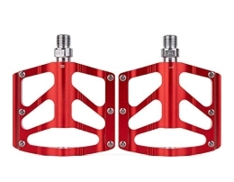 SlimpleStudio Spares SlimpleStudio Mountain Bike Pedals, Mountain bike high-end pedal aluminum alloy 3 bearing pedal pedal-red
