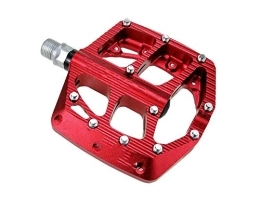 SlimpleStudio Spares SlimpleStudio Mountain Bike Pedals, Mountain bike pedal bicycle wide and comfortable pedal thick aluminum alloy-red