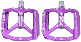 Bicycle Accessories Mountain Bike Pedal SLL- Mountain Bike Pedal Ultralight Road Bike Pedal Aluminum Alloy Pedal Kelos Bicycle Equipment Parts practical (Color : Purple)