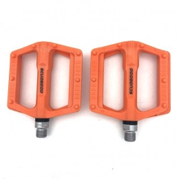 Sms Spares SMS Evetin anti-slip pedals with reflector platform, nylon resin mountain bike pedals, road bike trekking bicycle pedals 1612D, Orange