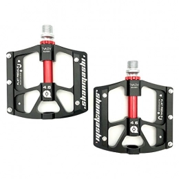 Sms Mountain Bike Pedal SMS Evetin Ultra Light Flat MTB 3Sealed Bearings Trekking Bicycle Pedals 460, Black