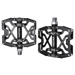 SO.JT Spares SO.JT Mountain Bike Pedal, Aluminum Alloy Light Bicycle Three Palin Pedal Non-Slip Bearing Foot Pedal, F