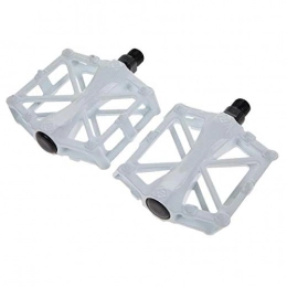 SPLLEADER Mountain Bike Pedal SPLLEADER 9 / 16 in Bike Pedals Ultra-Light Alloy Cycling Treadle Universal Bicycle (Color : White)