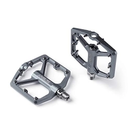 SPLLEADER Mountain Bike Pedal SPLLEADER Ansjs Sealed Bearing Mountain Bike Pedals Platform Bicycle Flat Alloy Pedals 9 / 16" Pedals Non-Slip Alloy Flat Pedals (Color : A005 Tit)