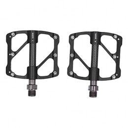 SPYMINNPOO Mountain Bike Pedal SPYMINNPOO 1 Pair Bike Pedal, Aluminum Alloy Road Mountain Bike Pedals with 3 Bearings Pedals AntiSlip Nails Bicycle Pedals (black)
