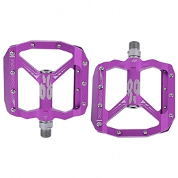 SPYMINNPOO Spares SPYMINNPOO 2pcs Bike Pedals, Sealed DU Bearing Mountain Bike Pedals with Anti-Skid Nails Lightweight Bicycle Platform Pedals for Most Bikes (Purple)
