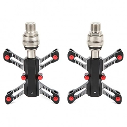SPYMINNPOO Spares SPYMINNPOO Bike Bicycle Pedals, Bike 3 Bearing Quick Release Pedal CNC Aluminum Alloy Mountain Bicycle Black Pedal for Mountain BMX MTB Bike Cycling Road Bike 4.4 x 2.9in