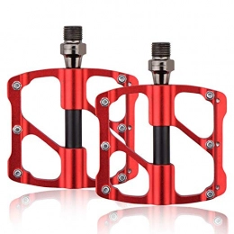 STRTT Spares STRTT Bike Pedal Aluminum Alloy 3 Bearing Composite 9 / 16 Mountain Bike Pedals High-strength Non-slip Bicycle Pedals Surface for Mtb Mountain Road Bicycle Flat Pedal