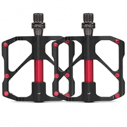 STRTT Spares STRTT Bike Pedals 9 / 16 for Mtb Mountain Road Bicycle Flat Pedal with 12 Anti-skid Pins Universal Lightweight Aluminum Alloy Platform Pedal for Travel Cycle-cross Bikes Etc