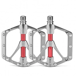 STTGD Mountain Bike Pedal STTGD Bicycle Pedals, Titanium Alloy Axle Gold Mountain Bike Pedals, Large Tread 3 Bearing Pedals, with Titanium Alloy Material and Bright Anodizing