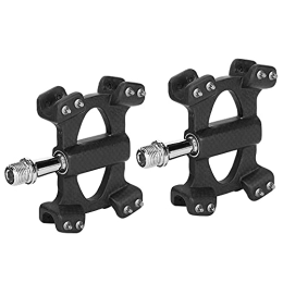 Naroote Mountain Bike Pedal Sturdy and Durable 1 Pair Bicycle Pedal, Convenient to Use Carbon Fiber Pedal, Cycling Accessory for Mountain Bike (3K Matte)