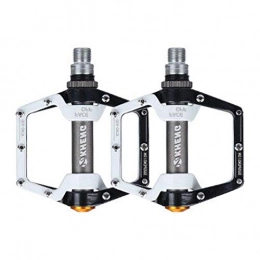 su-luoyu Spares su-luoyu 2PCS aluminum alloy Bicycle two-color bearing pedal Mountain Bike Bearing Pedal Electric Car Pedal Road bike pedal bike pedals