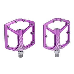 SUNGOOYUE Spares SUNGOOYUE Bicycle Bearing Pedals, Ultralight Non Slip Bicycle Bearing Pedals Mountain Aluminum Bike Pedals Platform(Purple)