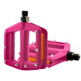 SYH Spares SYH Bicycle Pedals Pedals, Pedal Angle Flat Nylon Fiber, Non-Slip Design, High-Speed Road Bike / Mountain, Pink