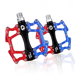 SYLTL Spares SYLTL Bicycle Pedal, General Purpose for MTB Antiskid Mountain Bike Pedals Aluminum Alloy Road Bike Hybrid Pedals, contrast